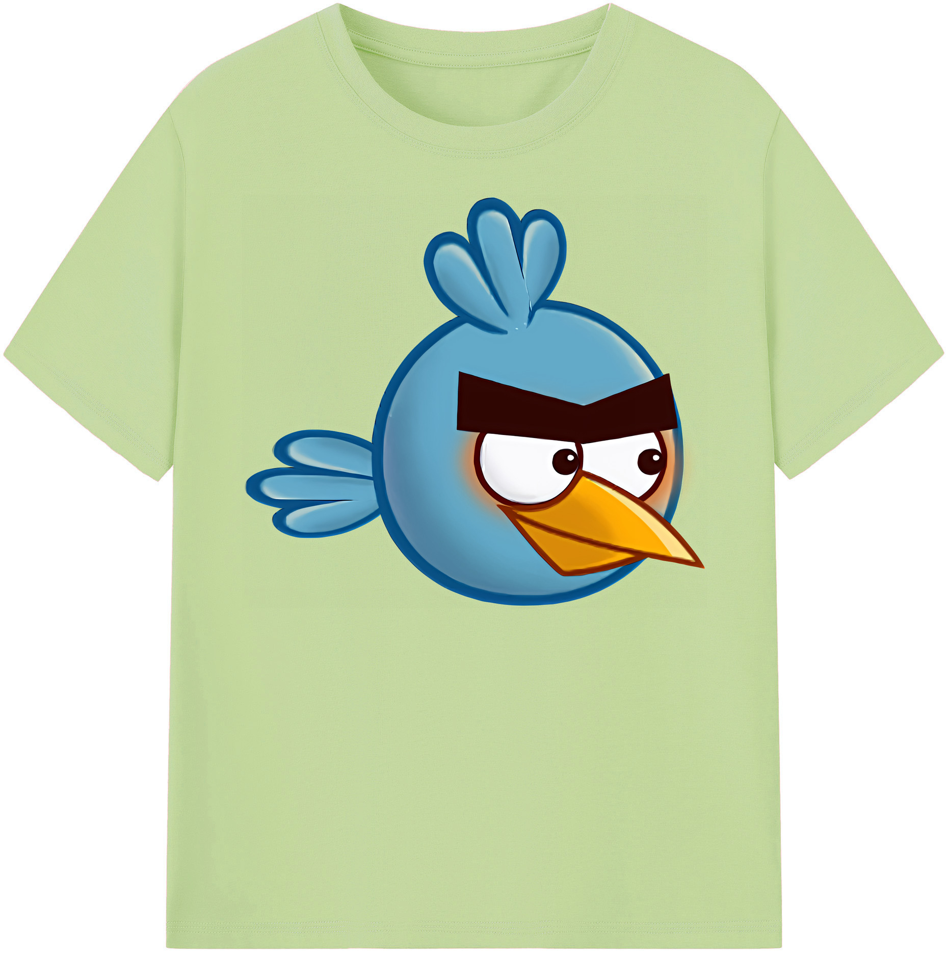 （画像用） Angry Birds アングリーバード 綿100％半袖Tシャツ（フロントプリント）